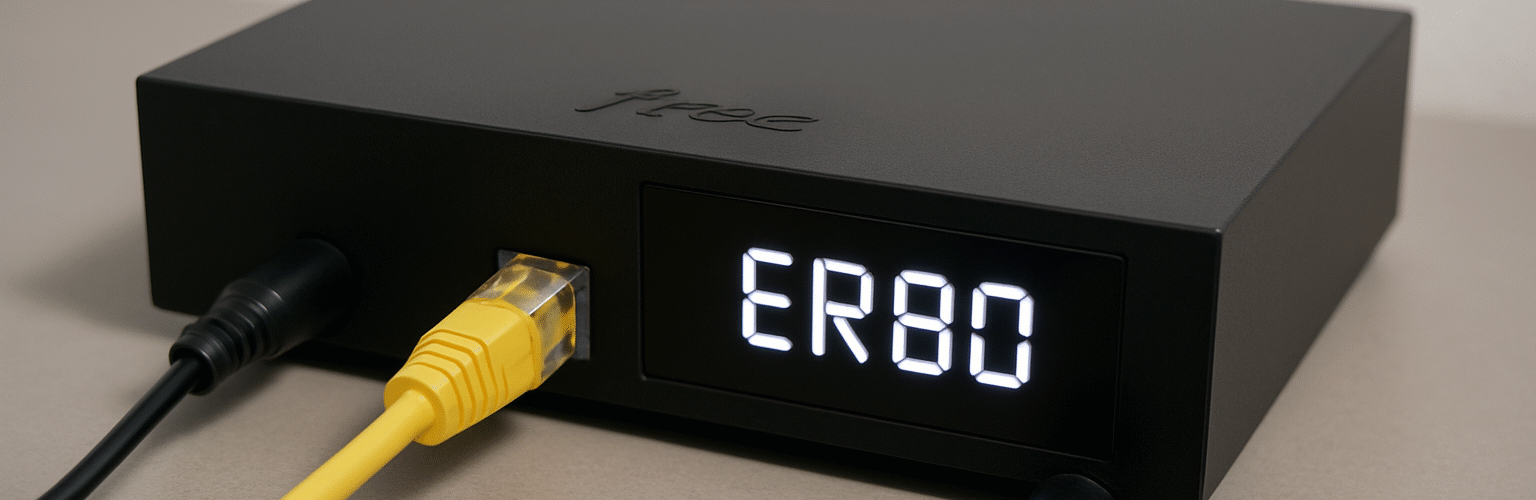 erreur 80 freebox